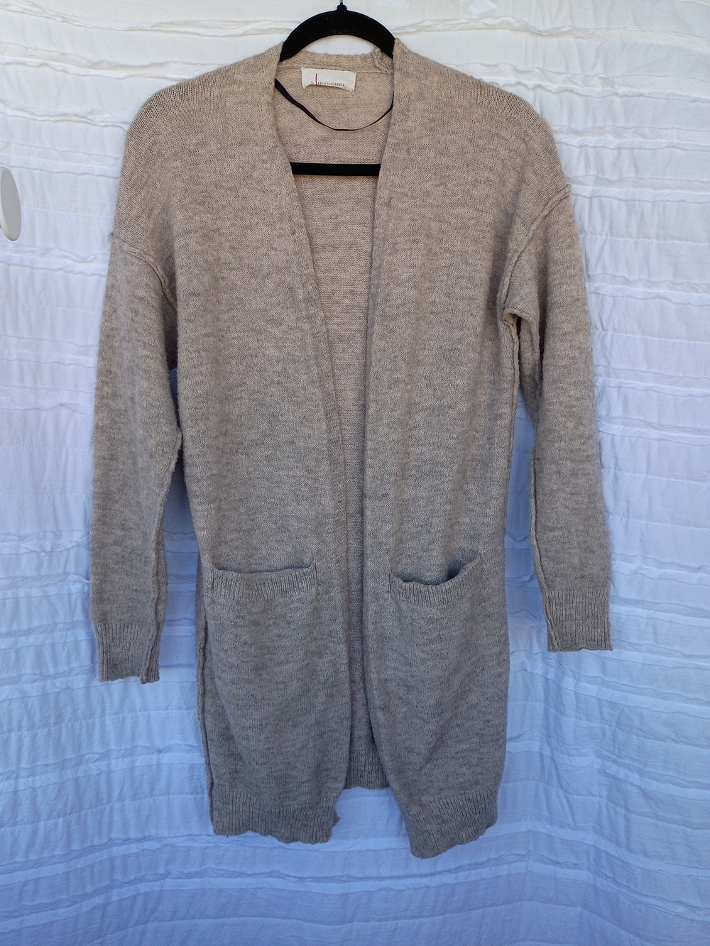 by Anthropologie Jolie Open-Front Pocket Long Cardigan XS